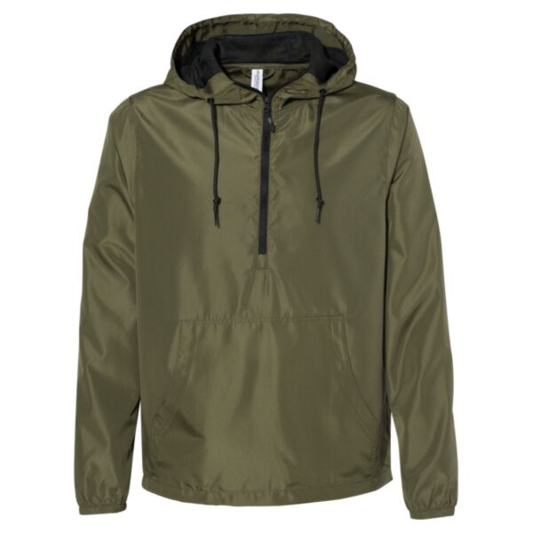 Independent Trading Co - Lightweight Quarter-Zip Windbreaker Pullover Jacket Thumbnail